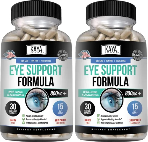 Miniatura 13 de Kaya Naturals Suplemento de salud ocular, luteína y zeaxantina, salud de la visión, apoyo a la fatiga ocular 800 mg Suplemento vitamínico 30 cápsulas
