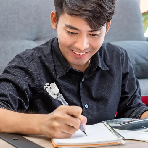 Miniatura 7 de Bolígrafo novedoso para perros, lindo, divertido y único, para niños y adultos, colorido instrumento de escritura de perro para la escuela