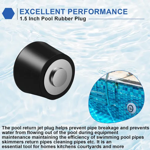 Miniatura 5 de Tapón de goma para piscina de 1.5 pulgadas, tapón de expansión de goma para piscina, tapones anticongelantes para piscina enterrada sobre el suelo