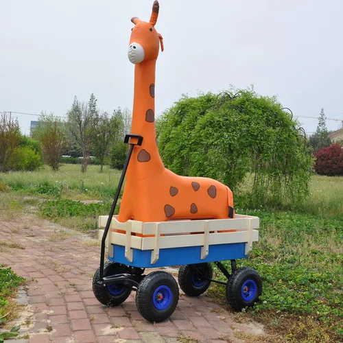Miniatura 5 de ZeHuoGe Carro deportivo al aire libre todo terreno con paneles laterales de madera extraíbles, neumáticos de aire, panel de pie grande, cama