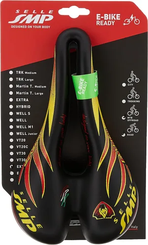 Miniatura 6 de Selle SMP TRK - Sillín medio extremo, negro/amarillo/rojo