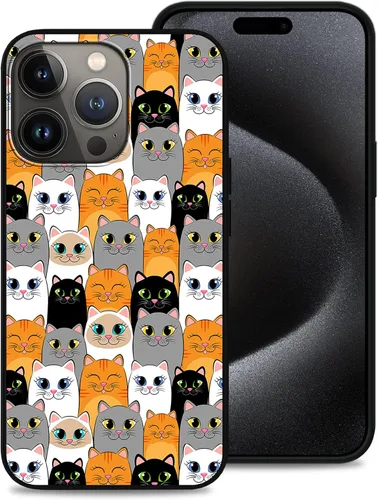 Miniatura 18 de Funda diseñada para iPhone 15 Pro Max, funda de teléfono con patrón de mariposa dorada y blanca para hombres, mujeres, niños y niñas, TPU suave