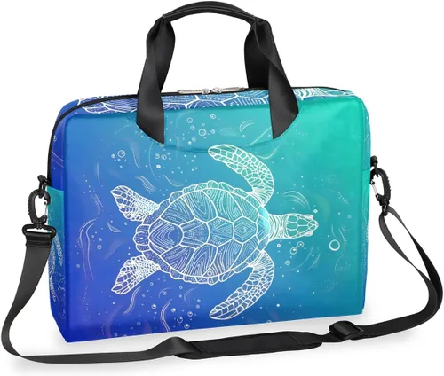 Miniatura 31 de Bonita bolsa de hombro para computadora portátil para mujeres y hombres, bolsa para computadora portátil, funda para laptop, maletín de transporte