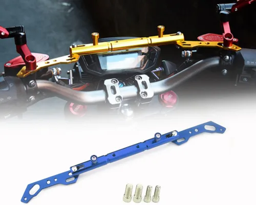 Miniatura 10 de Barra de equilibrio ajustable para motocicleta, barra transversal, horquilla, palanca de refuerzo, soporte de teléfono GPS para Xmax 125 250 300 400