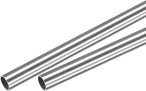 Miniatura 37 de uxcell Tubo redondo de acero inoxidable 304 0.079 in OD 0.012 in espesor de pared 11.811 in longitud 2 piezas