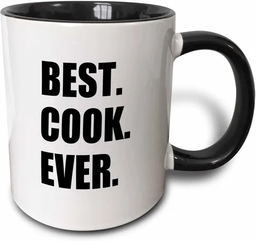 Miniatura 13 de 3dRose mug_179769_2 Best Cook Ever - Taza de cerámica con texto en inglés "Best Cook Ever" para los chefs más grandes del mundo y fanáticos