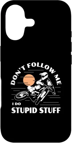 Miniatura 32 de Funda para iPhone 12 Mini Dirtbike Motocross Don't Follow Me Stupid Stuff Dirt Bike