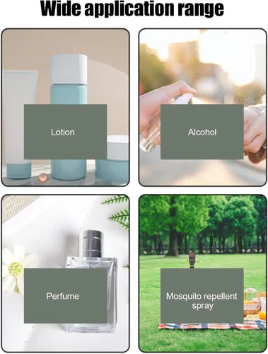 Miniatura 4 de Botellas de spray, botella de plástico transparente de plástico recargable de niebla fina botella de spray cosmético para poco agua de perfume