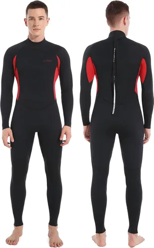 Miniatura 12 de Dark Lightning Trajes de neopreno para hombres y mujeres, traje de neopreno para hombres/mujeres para aguas frías, traje de neopreno de 3/2 mm