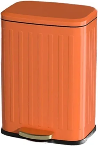 Miniatura 10 de HIHELO Cubo de basura de 6L/12L para el hogar, cocina, sala de estar, papelera de gran capacidad, con pedal de doble capa, cubo de basura de acero