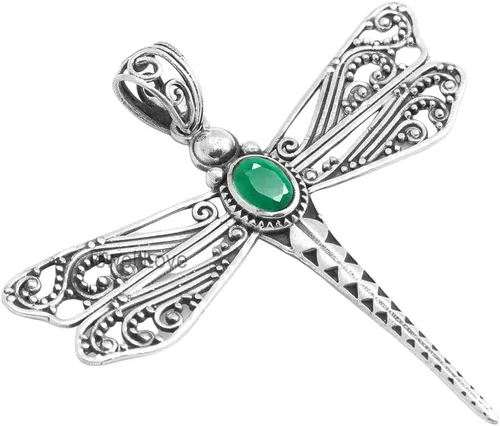 Miniatura 16 de Collar de plata de ley 925 para mujer, collar con colgante de piedras preciosas auténticas, collar con colgante hipoalergénico para regalo