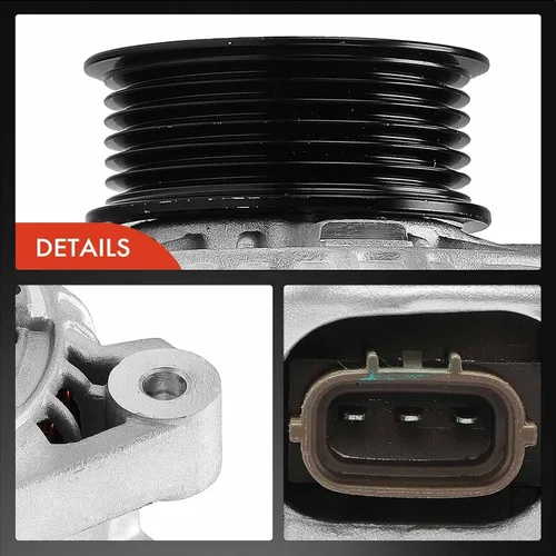 Miniatura 7 de A-Premium Alternador compatible con Toyota Sienna 1998-2003 3.0L, 12V 100A polea de 6 ranuras en el sentido de las agujas del reloj, reemplazo #