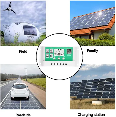 Miniatura 4 de Kit de panel solar de 40 W 18 V, doble puerto USB monocristalino de silicio flexible con controlador de carga solar de 60 A para ciclismo