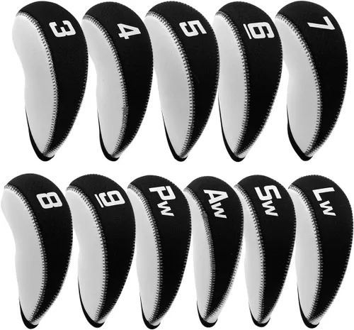 Miniatura 14 de Fundas de Hierro de Golf para Palos de Golf Juego de Fundas de Hierro de Golf de Neopreno 11pcs/10pcs Fundas para Cabezas de Hierro de Golf Fundas