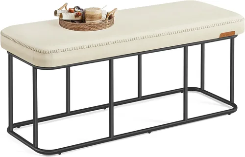Miniatura 11 de VASAGLE - Colección EKHO - Banco otomano con almacenamiento, banco para recibidor o dormitorio, 56.8 litros, cuero sintético con costuras, moderno