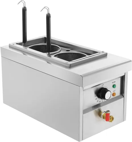Miniatura 4 de Máquina de cocina de fideos de 2 agujeros, cocina de pasta comercial, fabricantes de pasta, horno de fideos de 2KW, herramienta de cocina de cocina