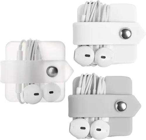 Miniatura 13 de Organizador de Cables con Soporte para Auriculares, Enrollador de Auriculares, Organizador de Auriculares, Auriculares para Auriculares, Enrollador