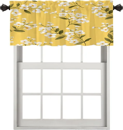 Miniatura 222 de Cortinas opacas de poliéster multicapa para cafetería, con diseño de diamantes, 2 unidades, 26 x 24 pulgadas