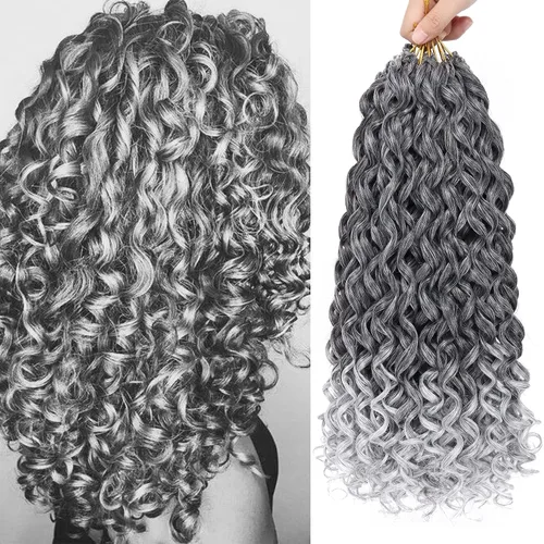 Miniatura 67 de 7 paquetes de cabello rizado de ganchillo GoGo de 6 pulgadas, pelo corto, para mujeres, rizos de playa, trenzas de ganchillo de torsión profunda