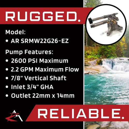 Miniatura 6 de Nuevo OEM AR 2600 psi Bomba de agua de la lavadora de presión de energía Troy-Bilt 020414 020414-1