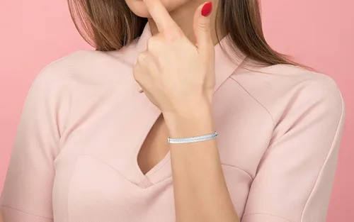 Miniatura 5 de Savlano Pulsera de plata de ley 925 con diseño de espiga plana de serpiente mágica para mujeres y hombres, fabricada en Italia, viene con una caja