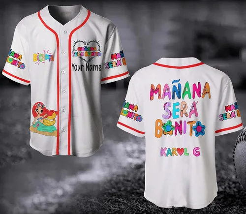 Miniatura 2 de Ka% rol G Jersey, regalos para fanáticos, Mañ.ana Se.rá Bo.nito New Album, Bi% cho.ta Jersey, Ka%rol G Jersey Negro, Negro