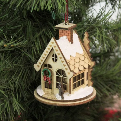 Miniatura 3 de Adornos de Cabaña de Jengibre de Ginger Cottages para Árbol de Navidad Cabaña de pan de jengibre