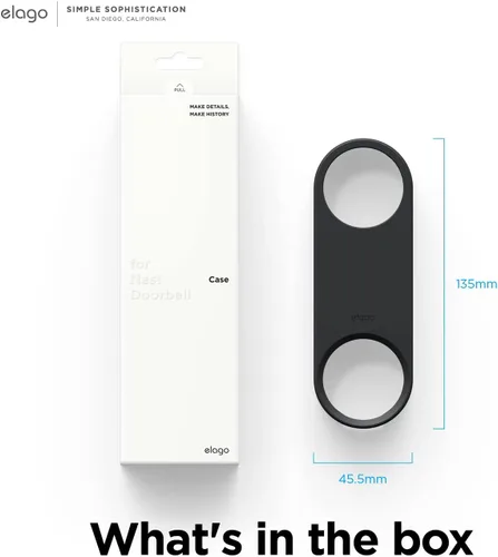Miniatura 6 de elago Funda de silicona compatible con Google Nest Hello Video Doorbell (cableado, 2ª y 3ª generación), resistente a la intemperie y a los rayos UV