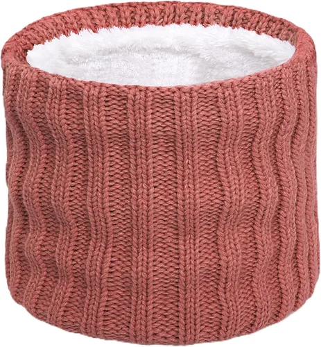 Miniatura 23 de Wandx Polaina de forro polar para niños y niñas, para invierno, para clima frío, cubierta facial de punto de rayas anchas para niños y niñas