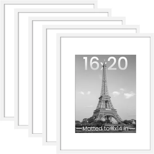 Miniatura 12 de upsimples - Portarretratos de 11 x 14 para galería de fotografías. Marcos para fotos de 8 x 10 pulgadas con paspartú o de 11 x 14 pulgadas sin Dorado