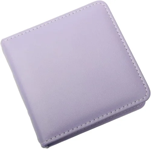 Miniatura 7 de Mini álbum de fotos, soporte para tarjetas de fotos azules, tarjetas fotográficas Kpop de piel sintética de 3 anillos, álbum de películas de fotos