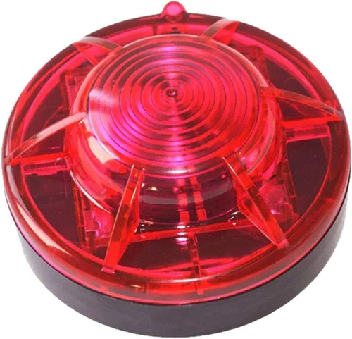 Luces LED de emergencia intermitentes para carretera con base magnética para vehículos y deportes al aire libre. (escarlata)