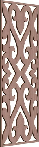 Miniatura 144 de Keene Paneles de pared decorativos de madera con calado, 9 3/8 pulgadas de ancho x 24 3/8 pulgadas de alto x 1/4 de alto, roble rojo rojo (Red Oak)