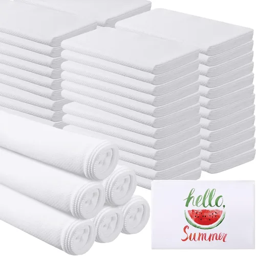 Miniatura 9 de BBTO 12 toallas refrescantes por sublimación a granel para deportes de 40 x 12 pulgadas, toalla blanca de sudor de golf, toalla de gimnasio