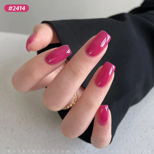 Miniatura 4 de GAOY Berry Collection - Esmalte de uñas en gel, color rosa intenso, borgoña, rojo, cereza y magenta, kit de esmalte de uñas para manicura de salón