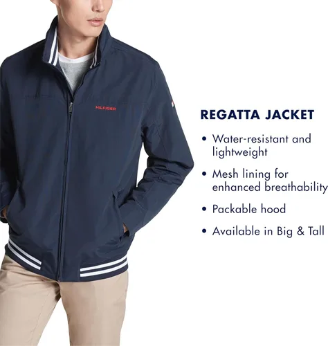 Miniatura 5 de Tommy Hilfiger Chaqueta bomber Regatta ligera e impermeable para hombre