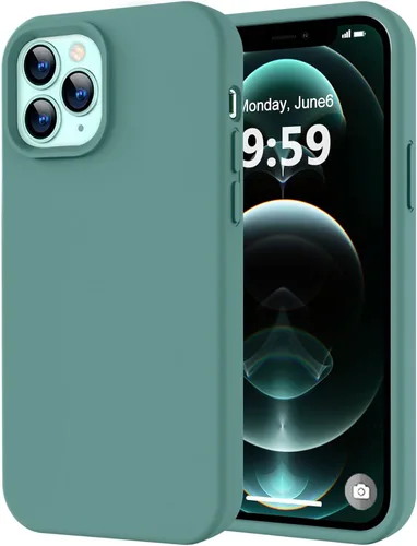 Miniatura 351 de LOVE 3000 Compatible con Funda para iPhone 15, [Cámara de Cobertura Completa de Silicona Suave] [Protección contra Caídas de 8 pies], Forro de Negro