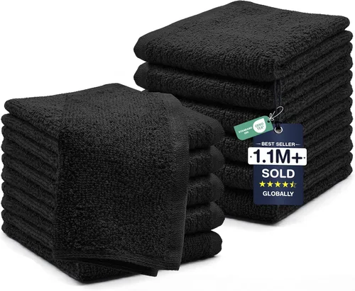Miniatura 85 de DAN RIVER Paquete de 6 toallas de mano de alta calidad (16 x 28 pulgadas), 100% algodón, ultra suaves, ligeras, altamente absorbentes, para baño