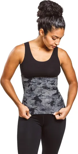 Miniatura 4 de Sweat Shaper – Cinturón de sauna para reducción de cintura para mujer, entrenador de cintura sin neopreno Camuflaje gris