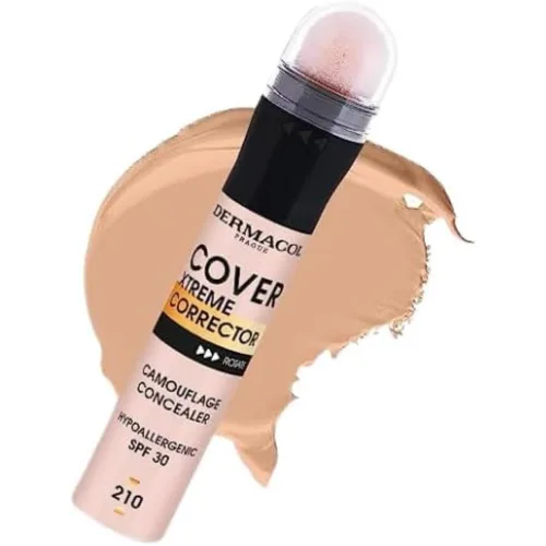 Dermacol - Cover Xtreme Corrector Contour Stick, contorno líquido antialérgico de larga duración con SPF30, corrector corrector de fórmula ligera de