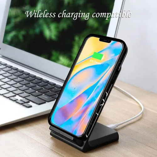 Miniatura 6 de Compatible con iPhone 12 Pro Funda iPhone 12 Funda de mármol delgada a prueba de golpes TPU suave goma silicona funda funda de teléfono negro