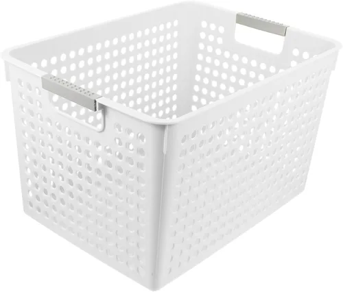Miniatura 10 de Cesta de lavandería de plástico de gran capacidad, asa organizadora de ropa sucia y artículos diversos, para uso en casa, oficina o escuela