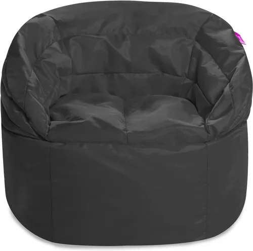 Miniatura 105 de Posh Beanbags - Sillón puff grande, 38 pulgadas, color azul rey sólido Nylon suave - Azul real