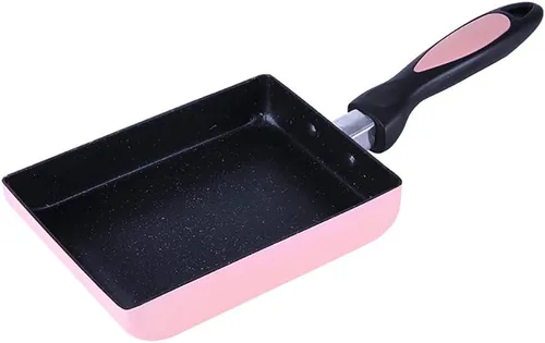Miniatura 7 de LI-GELISI Tamagoyaki - Sartén japonesa para tortilla, revestimiento antiadherente anodizado duro, acero al carbono, 12.6 x 5.2 x 1.8 pulgadas, Negro