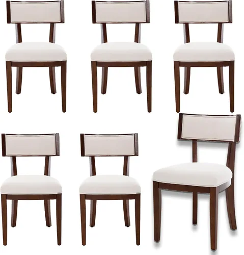 Miniatura 15 de LZAREAL Juego de 2 sillas de comedor modernas de mediados de siglo, sillas de comedor de granja con respaldo curvo, sillas de comedor con patas