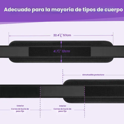 Miniatura 7 de Cinturón de Empuje de Cadera, Cinturón de Empuje de Cadera Balency para Mancuernas Pesadas, Cinturón para Glúteos para Empuje de Cadera, Cinturón