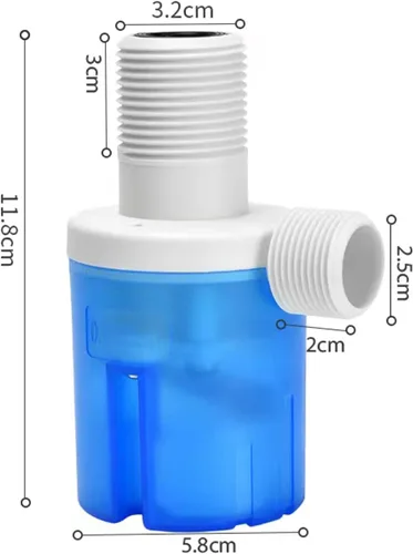 Miniatura 2 de Válvula de flotador Válvula de control de nivel de agua automática macho de entrada superior de 1 "para tanques, torres, piscinas, canales, acuarios