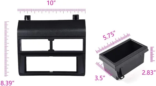 Miniatura 2 de G-PLUS Kit de antena de radio estéreo para camión, color negro, compatible con Chevy Crew Cab Dually 1992-1994 GMK333BU, Metra 99-3000R, GMP333