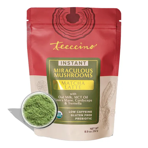 Miniatura 17 de Teeccino Lion’s Mane Rhodiola Café alternativo de setas adaptogénicas - Rosa - Café de setas herbal con sabor a mane de león y rhodiola, tostado