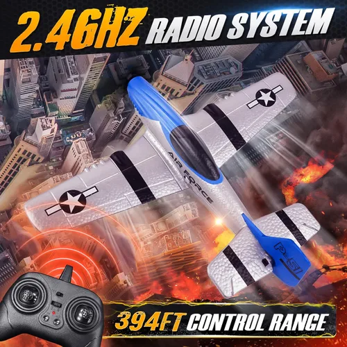 Miniatura 2 de BEZGAR Avión RC, drones para niños, avión de control remoto de giroscopio de 6 ejes, helicóptero RC, fácil control para juguetes principiantes